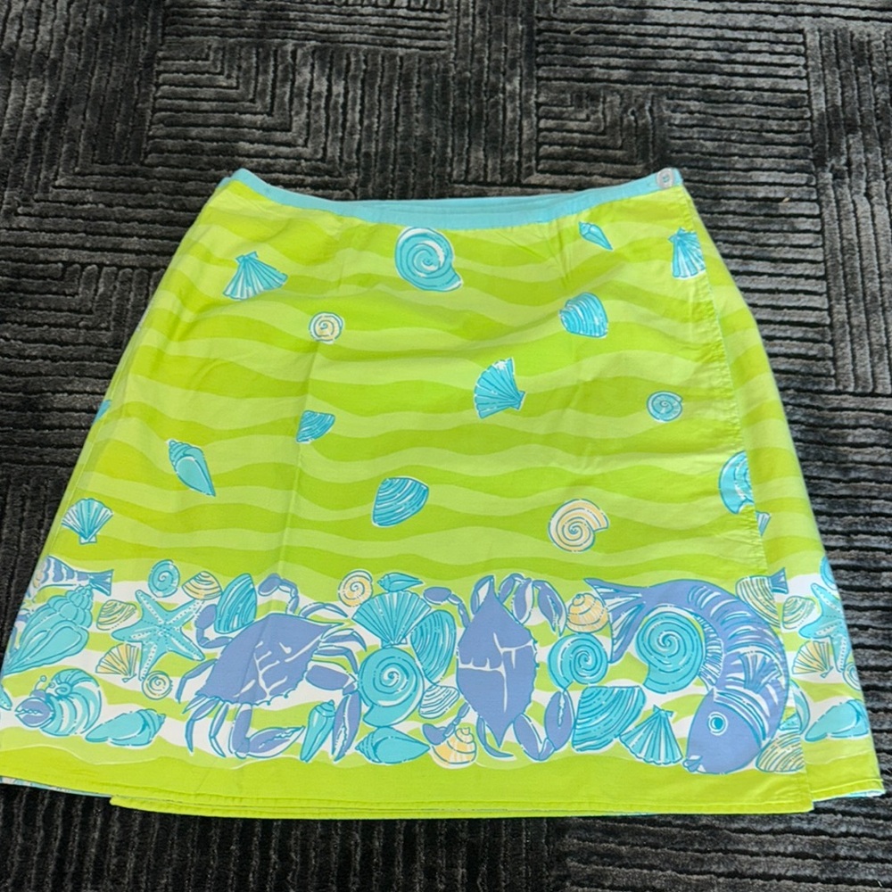 Blue Patterned Women's Skirt